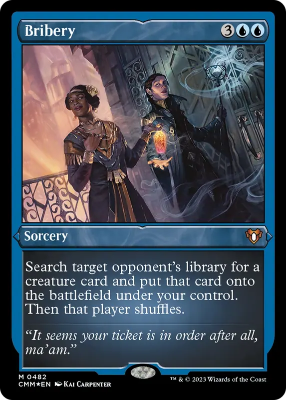Bribery (Foil Etched) [Commander Masters]