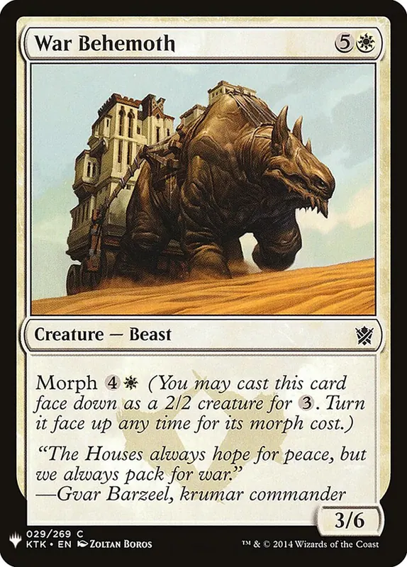 War Behemoth [The List]