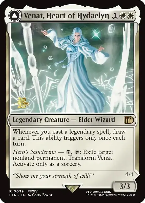 Venat, Heart of Hydaelyn // Hydaelyn, the Mothercrystal [FINAL FANTASY Prerelease Promo]