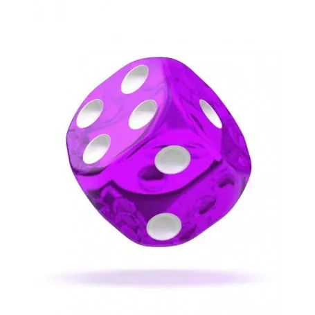 OAKIE DOAKIE DICE DADOS D6 12 MM TRANSLUCENT - PURPLE (36)