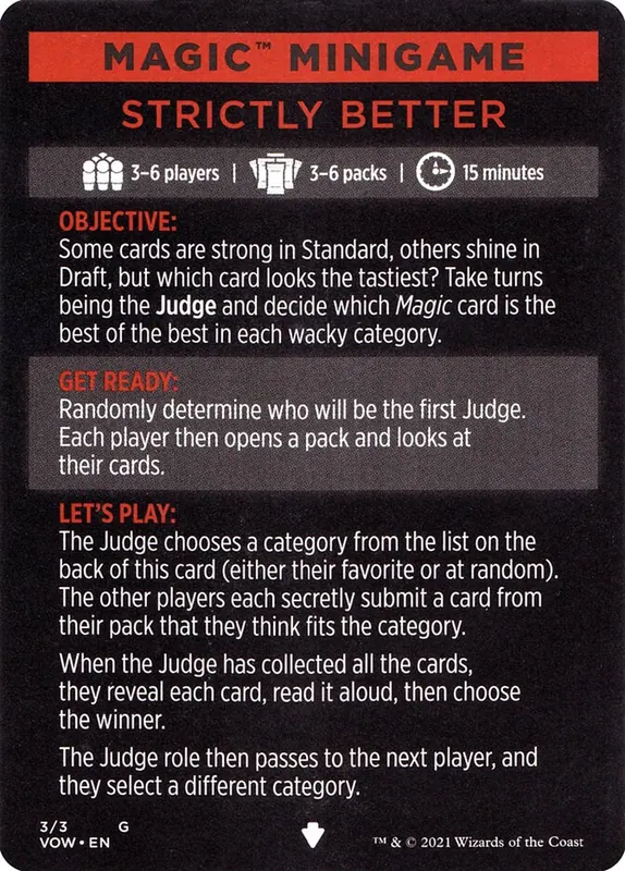 Strictly Better (Magic Minigame) [Innistrad: Crimson Vow Minigame]