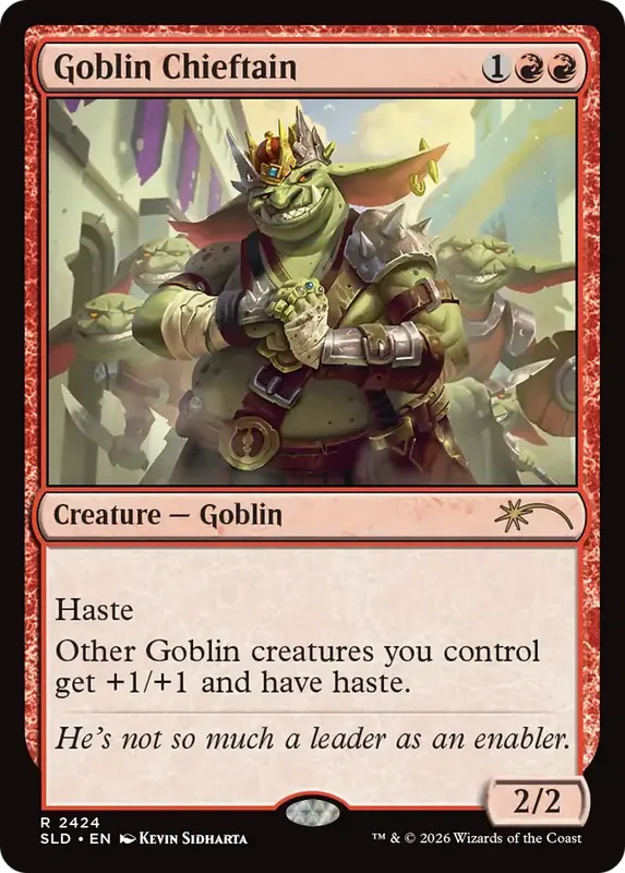 Goblin Chieftain (2424) [Secret Lair Drop Series]