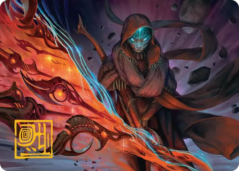 Weftstalker Ardent Art Card (Gold-Stamped Signature) [Edge of Eternities Art Series]