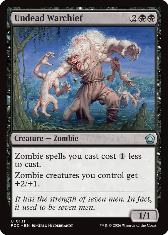 Undead Warchief [Foundations Commander]