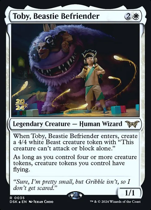 Toby, Beastie Befriender [Duskmourn: House of Horror Promos]