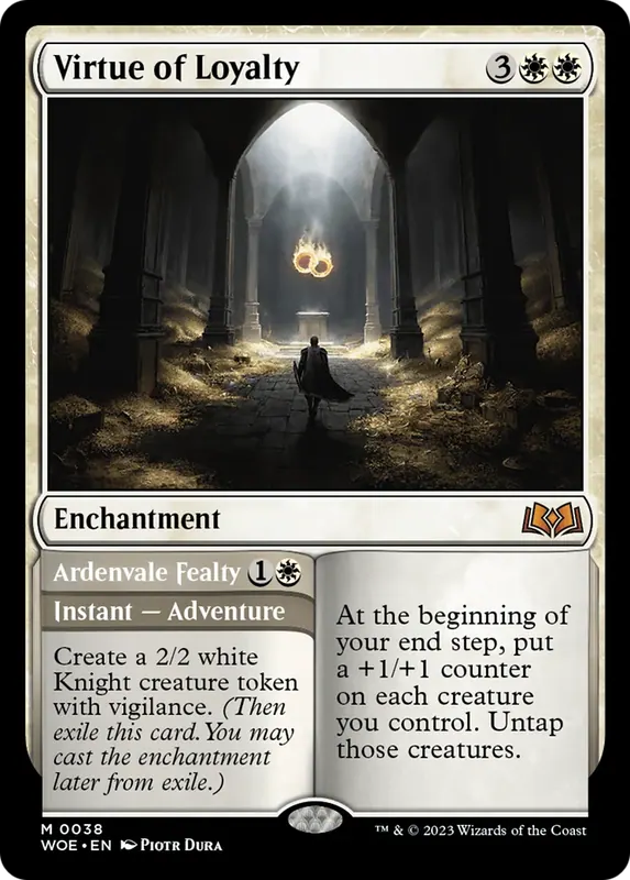 Virtue of Loyalty // Ardvenvale Fealty [Wilds of Eldraine] - Español
