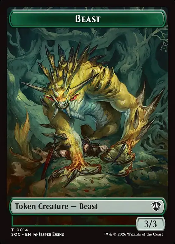 Beast [Secrets of Strixhaven Commander Tokens]