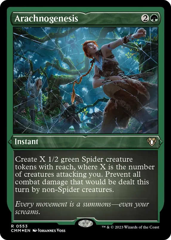 Arachnogenesis (Foil Etched) [Commander Masters]