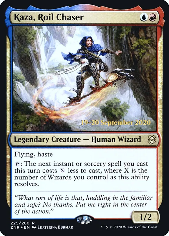 Kaza, Roil Chaser [Zendikar Rising Promos]
