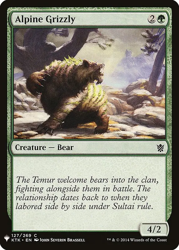 Alpine Grizzly [The List]