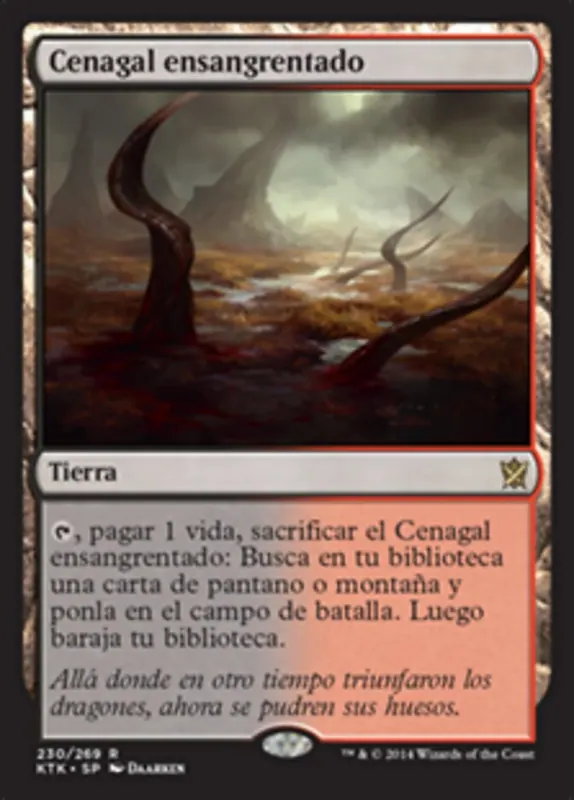 Bloodstained Mire [Khans of Tarkir] - Español