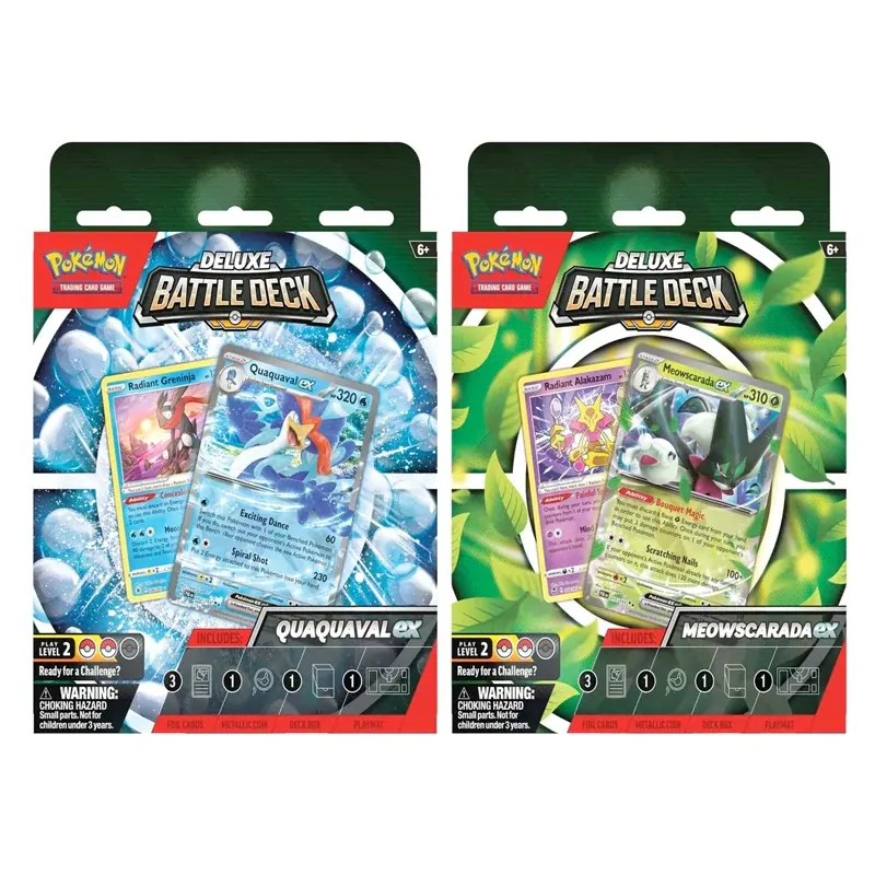 Pokémon Deluxe Battle Deck Meowscarada/Quaquaval Ex - Ingles