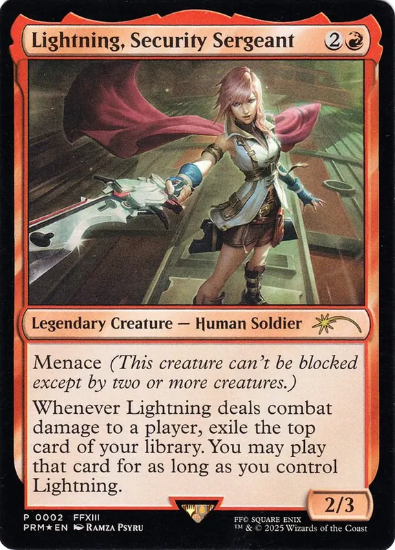 Lightning, Security Sergeant [Media and Collaboration Promos]