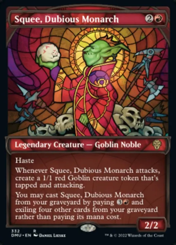 Squee, Dubious Monarch (Showcase Textured) [Dominaria United]