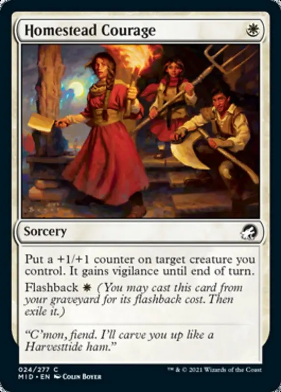 Homestead Courage [Innistrad: Midnight Hunt]