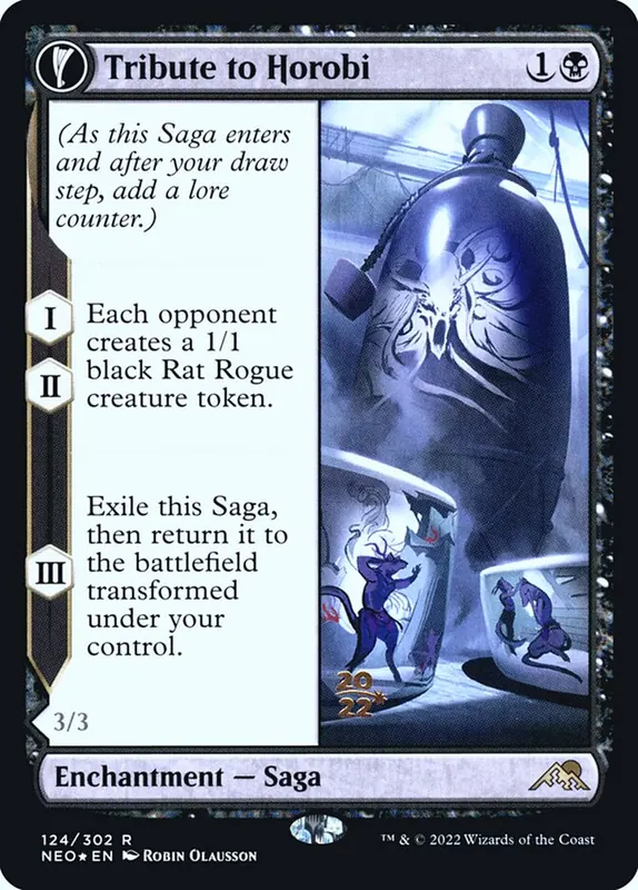 Tribute to Horobi // Echo of Death's Wail [Kamigawa: Neon Dynasty Promos]