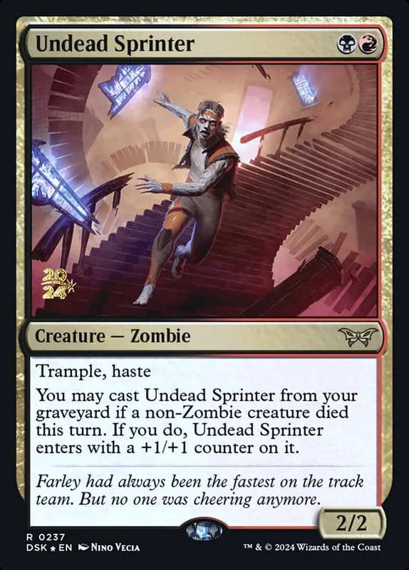 Undead Sprinter [Duskmourn: House of Horror Promos]