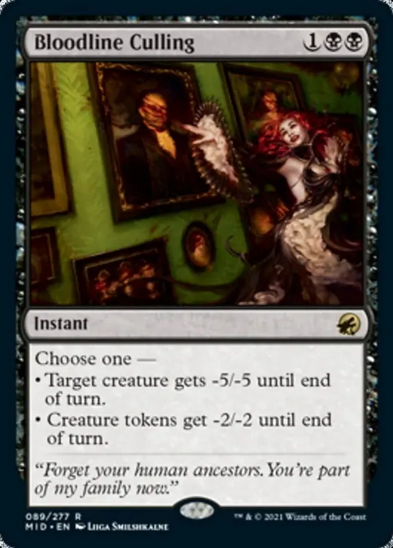 Bloodline Culling [Innistrad: Midnight Hunt] - Español