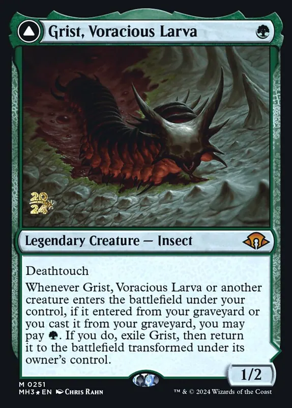 Grist, Voracious Larva // Grist, the Plague Swarm [Modern Horizons 3 Promos]