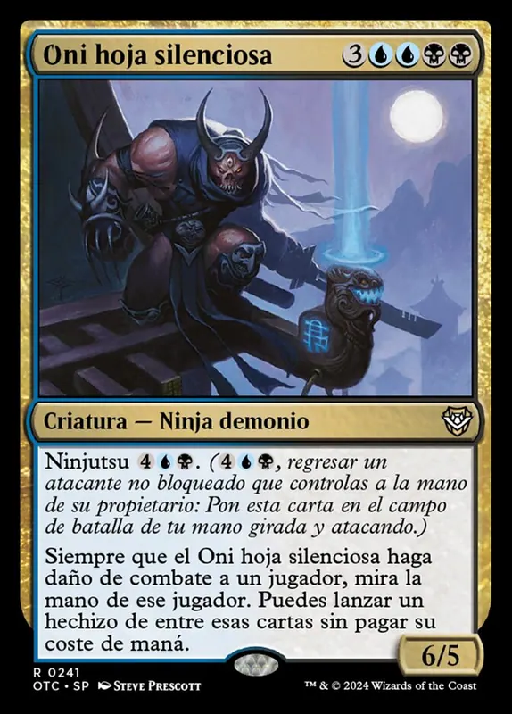 Silent-Blade Oni [Outlaws of Thunder Junction Commander] - Español