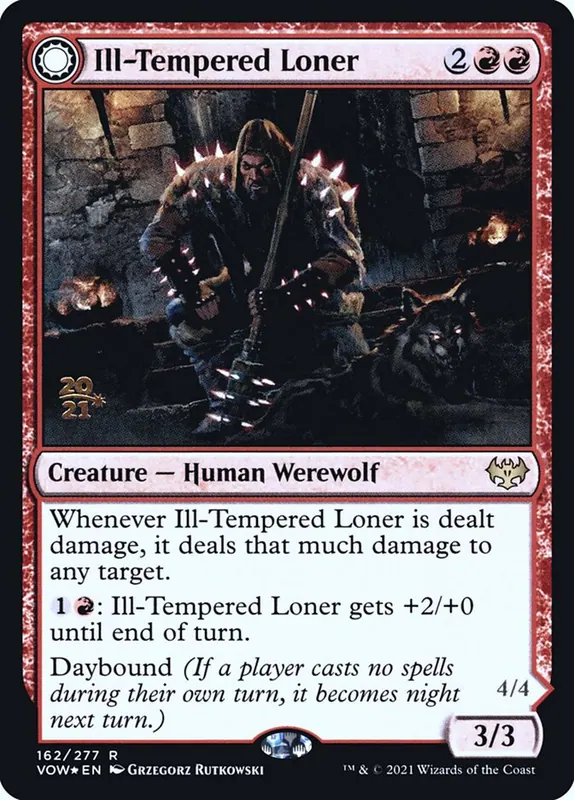 Ill-Tempered Loner // Howlpack Avenger [Innistrad: Crimson Vow Promos]