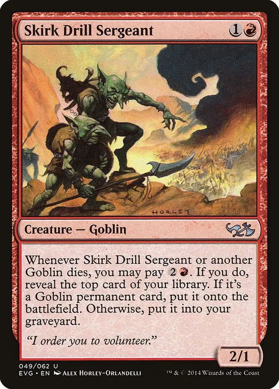 Skirk Drill Sergeant (Elves vs. Goblins) [Duel Decks Anthology]