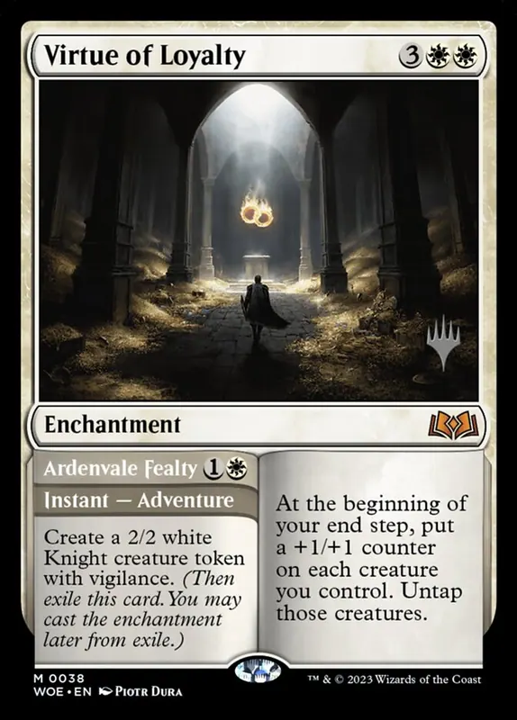 Virtue of Loyalty // Ardenvale Fealty [Wilds of Eldraine Promos]