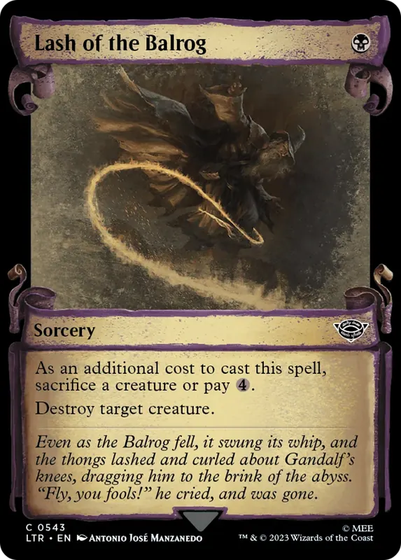 Lash of the Balrog [The Lord of the Rings: Tales of Middle-Earth Showcase Scrolls]