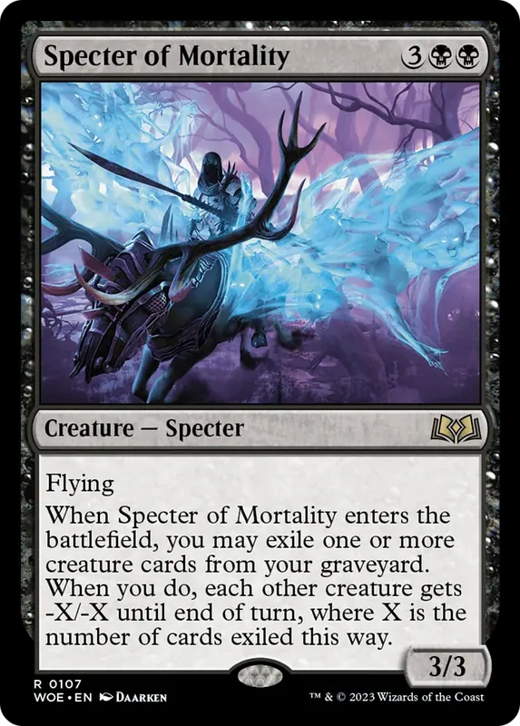 Specter of Mortality [Wilds of Eldraine] - Español