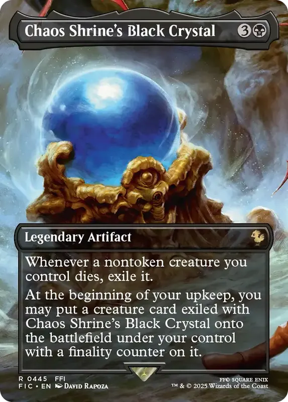 Chaos Shrine's Black Crystal (Borderless) [FINAL FANTASY Commander]