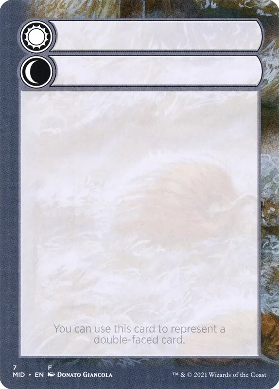 Double-Faced Substitute Card [Innistrad: Midnight Hunt Substitute Cards]